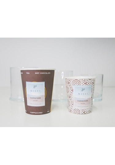 MİSSİ CRACKLING DARK AMBER VEGAN REFİL MUM 300 GR (ÇITIRTILI)