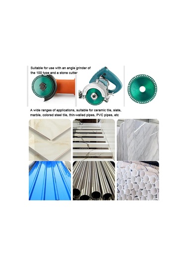 Symbee Elmas Uçlu 100mm Çok Amaçlı Kesme Diski - Seramik, Metal, Pvc Kesim İçin