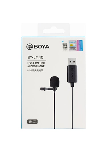 Boya BY-LM40 Dijital Yaka Mikrofonu