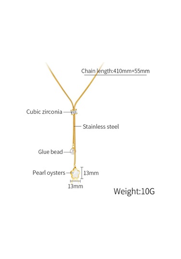 Sones Opk Gx2426 Basit Paslanmaz Çelik Çiçek İnci Kolye Püskül Kolye Çok Renkli