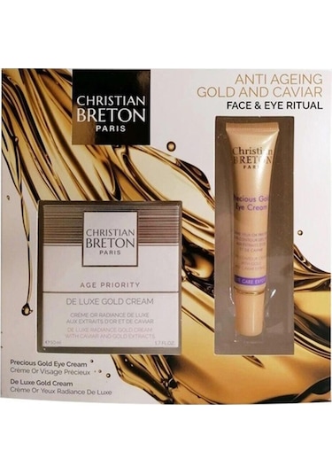 Christian Breton Anti Ageing Altın ve Havyar Özlü Krem Set