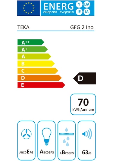 Teka GFG2 SS Gömülebilir Aspiratör 40446753