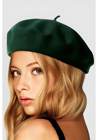 Uniquetrenders Kadın Fransız Ressam Bere Haki Yeşil