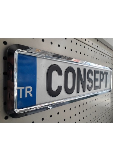 Yeni Nesil Krom Plakalık 2 Adet Krom Plaka Altlığı 299684613