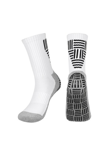 Maiyame Siyah/beyaz Renk Seçenekli %56 Nylon %34 Pamuk Futbol Çorapları M/l Beden Beyaz