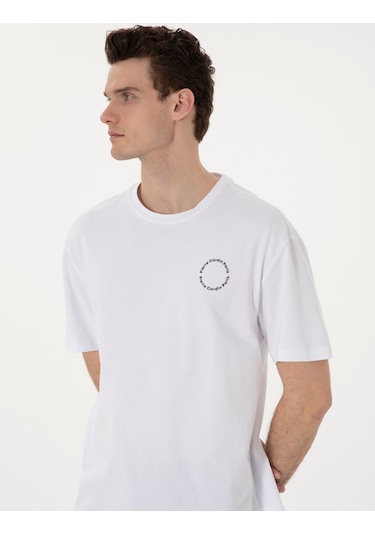 Pierre Cardin Erkek Beyaz Tişört 50310076-vr013 Beyaz