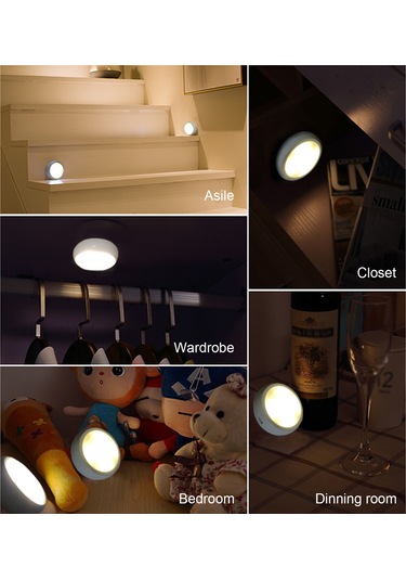 Maiyame 6'lı Rgbw 11 Led Dolap Lambası, Çift Kumanda, Parlaklık Ayarlı, 4 Zamanlayıcı Seçeneği, Usb/aaa Pil Beslemeli Diğer