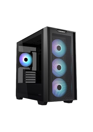 Asus A21 Plus ARGB Temperli Cam mATX Mid Tower Gaming Kasa Siyah