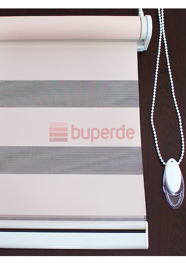Buperde Pudra Pembe Eko Zebra Stor Perde