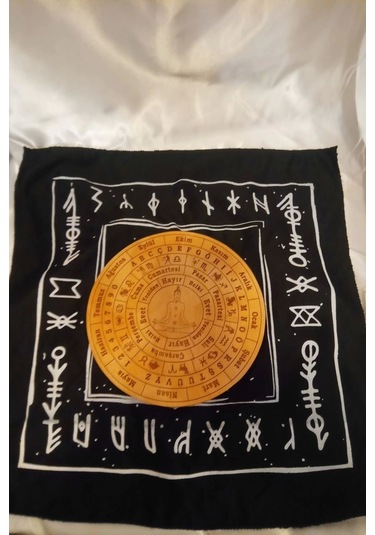 Pandül Sarkaç Tahtası Türkçe Ahşap Sarkaç Örtüsü Ritüel Set