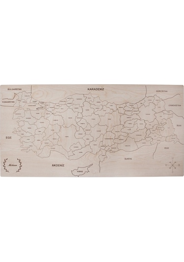 Doğal Türkiye Haritası Puzzle