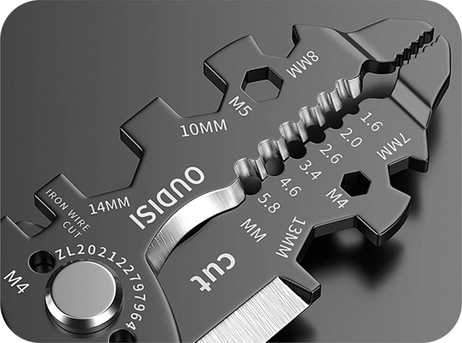 Youtek Elektrikçi İçin 25 Fonksiyonlu Çok Amaçlı Tel Soğutma Aleti - Tel Kesme, Soğutma, Presleme Ve Kırma İşlevleriyle Yüksek Kaliteli Çelik Araç