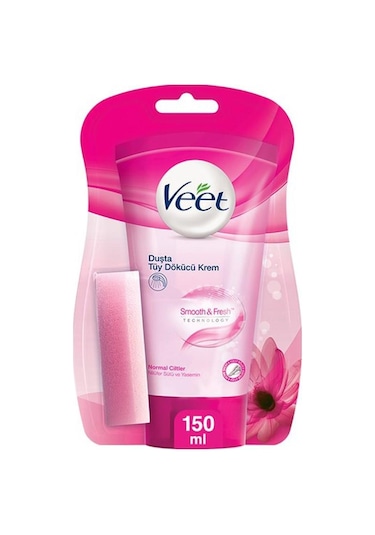 Veet Smooth & Fresh Normal Ciltler için Duşta Tüy Dökücü Krem 150 ML