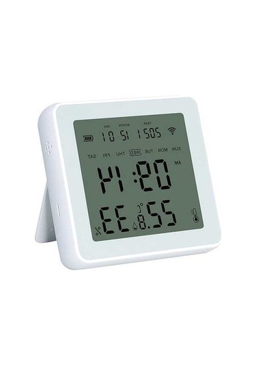 Besthome1 Akıllı Wifi Sıcaklık-nem Sensörü - Tuya Kontrol, Lcd Ekran, Yüksek Hassasiyet, Değiştirilebilir Sensör