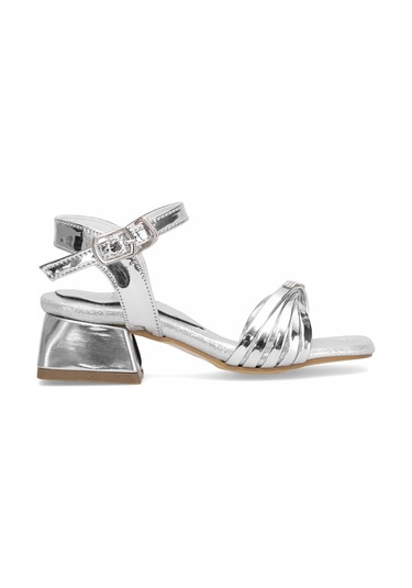 Elit Ask-p-40-25y Patik Kız Çocuk Abiye Ayakkabı Gümüş Gümüş