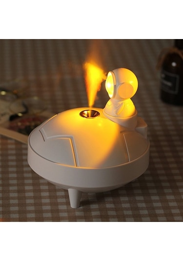 Agoodshop Romantik Gün Batımı Lambası Ve Kablosuz Hava Nemlendirici Beyaz