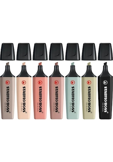 Stabilo Boss Orıgınal Naturecolors Fosforlu Kalem 7 Renk 2024 Çok Renkli
