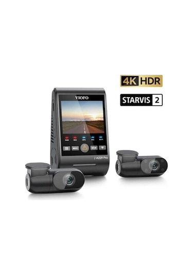 A229 Pro 3 Kameralı Ön-ıç-arka 4k 2k 1080p Hdr Sony Starvis 2 Wifi Gps Li Araç Kamerası