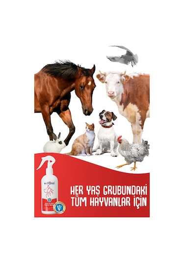 Veturel Kedi Köpek Yara Deri Bakım Spreyi 2 x 300 ML