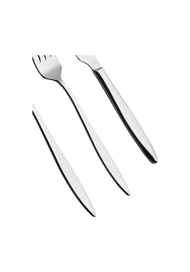 Ares 6 Kişilik 18 Parça Yemek Çatal Kaşık Bıçak Takımı Metal