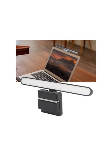 Hombey Led Ekran Lambası, Göz Koruyucu Asimetrik Işık, Dokunmatik Kontrol, 3 Renk Sıcaklığı, Sürekli Parlaklık Ayarlama, Type-c, 18cm, Tb-30sh