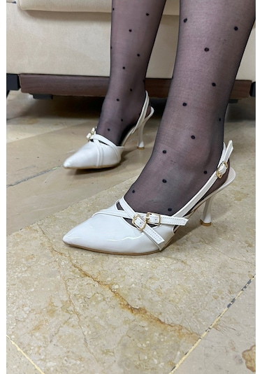 Günlük Kadın Sivri Burun Ayarlanabilir Kemer Detaylı 922-64 001