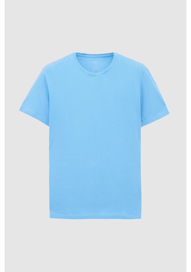 Ds Damat Slim Fit Açık İndigo Bisiklet Yaka %100 Pamuklu Nefes Alabilen T-shirt 4hc141996753m Açık İndigo Ds Damat Slim Fit Açık İndigo Bisiklet Yaka %100 Pamuklu Nefes Alabilen T-shirt 4hc141996753m Açık İndigo