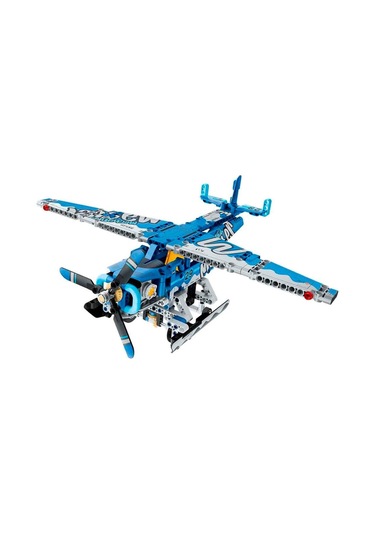 Deniz Uçağı Yapı Seti 323 Parça Mekanik Yapım Oyuncağı, Kanatlı Uçak Modeli, Stem Gelişim Seti