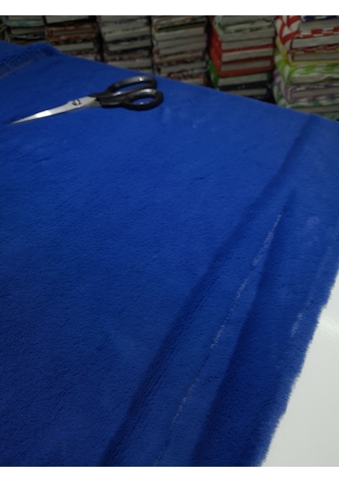 Toskana Peluş Kumaş Saks Mavisi