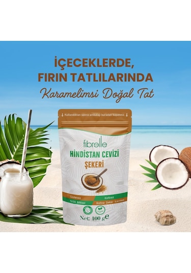 Fibrelle Hindistan Cevizi Şekeri 100 G