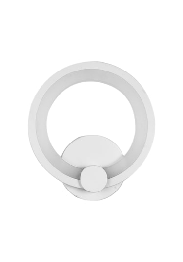 Ranyeek 3063 Model 12w Led Duvar Lambası - 3000k Sıcak Beyaz Işık, Akrilik-demir, 85-265v Geniş Voltajlı, Yatak Odası, Oturma Odası Için Beyaz