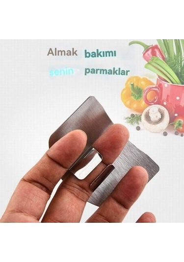 Ulzyvf Yiyecek Kesme Parmak Koruyucu, 2024 Paslanmaz Çelik Bıçak Koruyucu, Ayarlanabilir, Yaralanmayı Önler Diğer Diğer