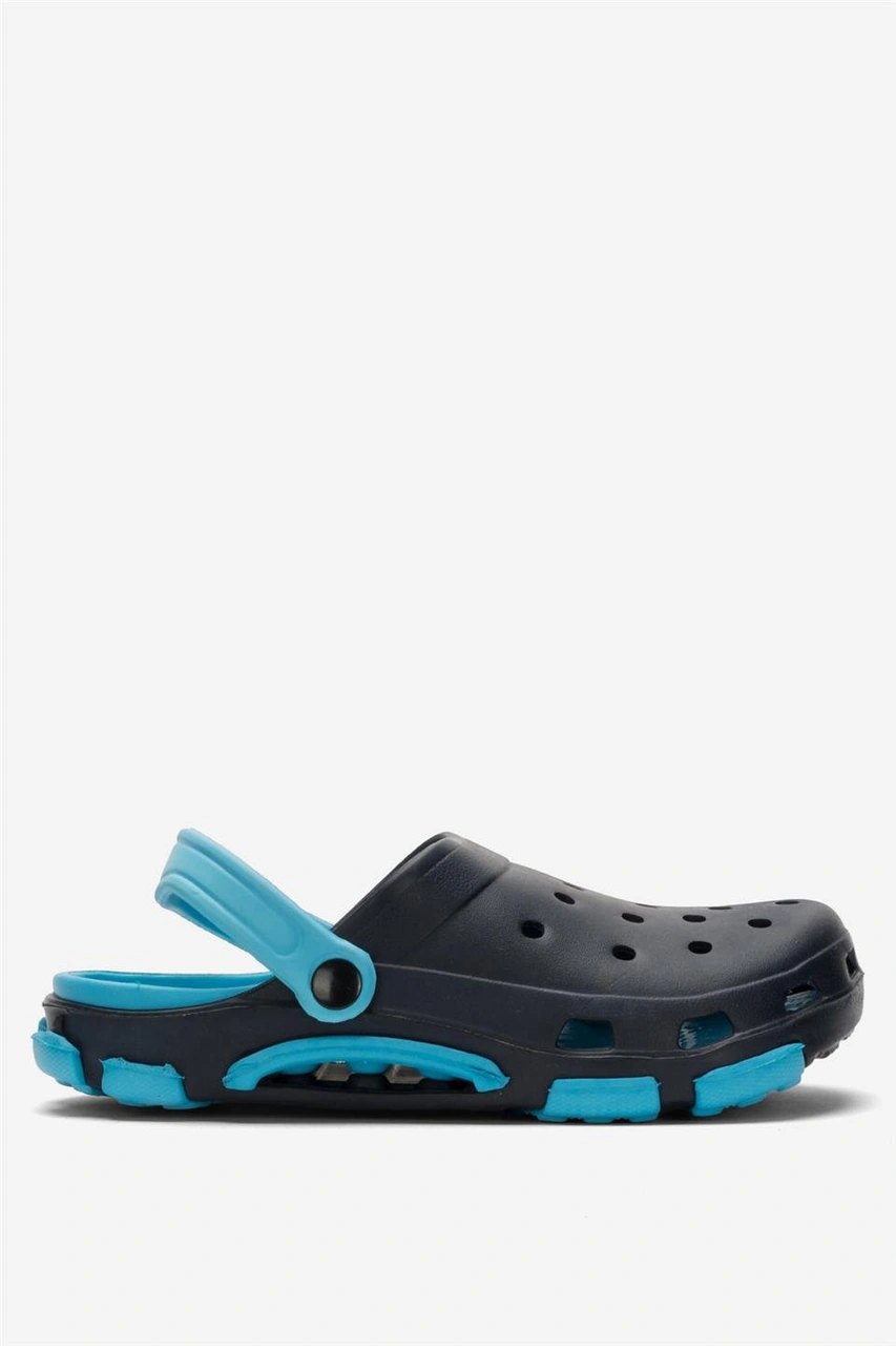 Unisex Çift Tabanlı Ortopedik Hemşire Doktor Aşçı Laboratuvar Deniz Havuz Terliği Sandalet Siyah - Turkuaz Siyah - Turkuaz