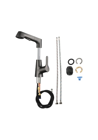 Suntek Banyo Lavabo Bataryası Çekme Püskürtücülü Evye