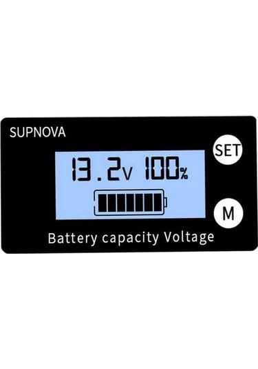 Dinosaurs F Fityle Araba Lcd Akü Kapasitesi Monitör Gerilim Ölçer Dc 8 V-100v Araba Araç Için -, 61x33x15mm Style1