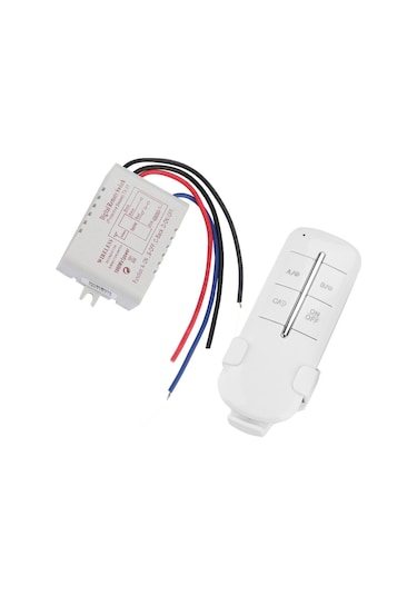 Vkemall Mr701 Tek Yol Kablosuz Uzaktan Kumanda Anahtarı 1000w 220v Led Lambalar Ve Fanlar İçin 20m Menzil Pil Dahil Değil