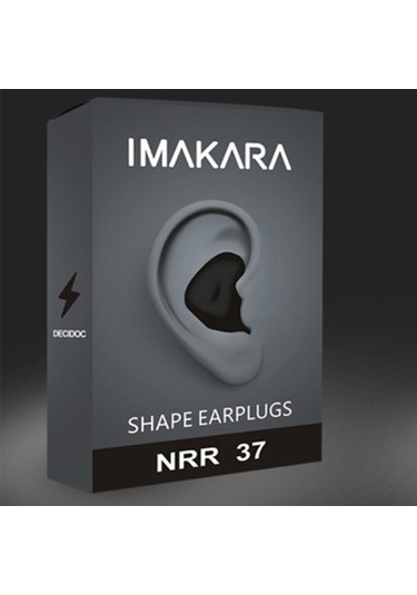 Cdq 60 Adet Silikon Kulak Tıkacı Uyku Gürültü Önleyici Kalıplanabilir Kulak Tıkacı Siyah