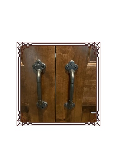 Willowhaven 1 Adet Siyah Vintage Dökme Demir Ahşap Kapı Kolu - Dayanıklı İç Ve Dış Mekan Çekmece Dolap