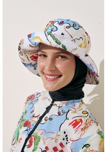 Eşarp Detaylı Bucket Şapka Summer Summer