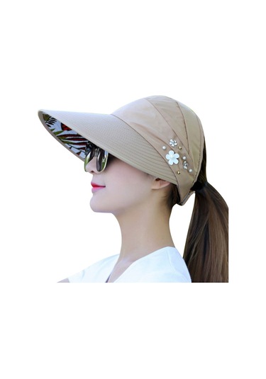 Moda Kadın Şapkası - Trendy Ve Şık Bayan Güneşlik Şapka Modeli Haki