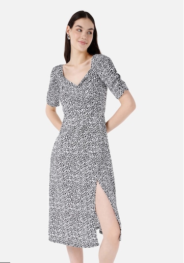 Colins Regular Fit Kadın Siyah Karpuz Elbise Cl1067905 Q1.v1 Blk Siyah