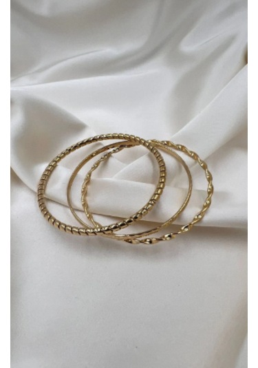 Bb Çelik 62mm Desenli Ajda Bileklik Altın - Gold