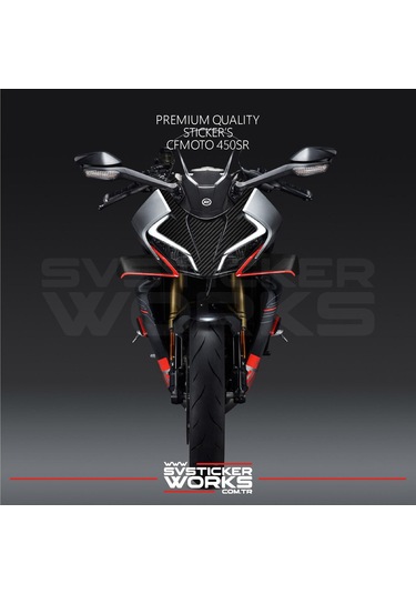 Cfmoto 450sr Sticker Ön Kafa Kaplama Modeli Hazır Kit Karbon Sticker Desen Kaplama