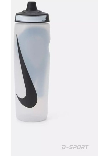 Nike Refuel Water Bottle 24oz Natural Black Black Matara N.101.0867.173.24