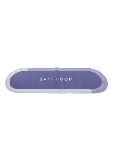 Oval Düz Renkli Su Emici - Sihirli Banyo Paspası Elastik 116 X 37.5cm 5131 Düz Diğer