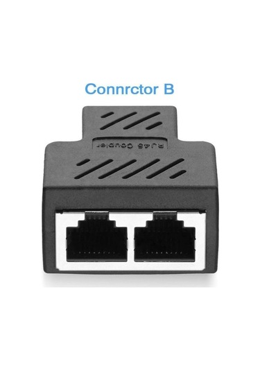 Rj45 Ayrıştırıcı Adaptörü, Usb 1 İla 2 Ağ Konnektörü Çift Lan Ethernet Soketi 8p8c Genişletici Fiş Kablosu Cat5, Cat5e, Cat6, Cat7