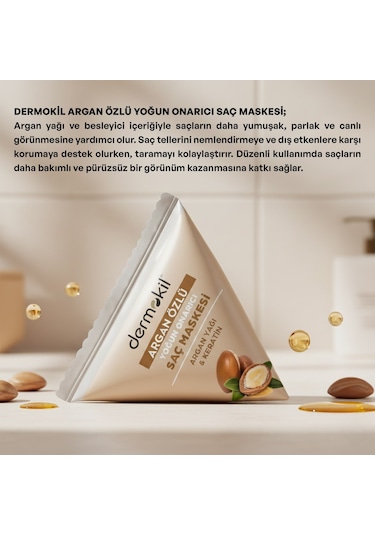 Dermokil Argan Özlü Yoğun Onarıcı Saç Maskesi 25 Ml