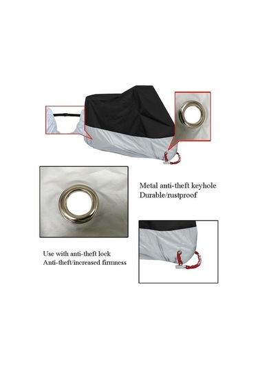 Primepickings 190t Motosiklet Yağmur Kapakları - Toz Geçirmez, Uv Dayanıklı, M Siyah Diğer