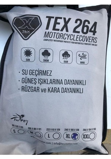 Xbyc 264 Motosiklet Ve Bisiklet Brandası Su Geçirmez Kalın Kumaş Xl Beden