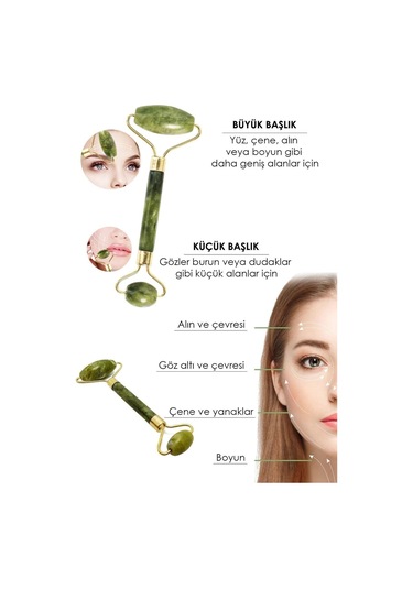 Selenofil Yeşim %100 Doğal Taş Masaj Aleti Ve Kalp Gua Sha Yüz Bakım Taşı